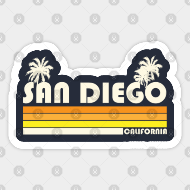 San Diego, CA San Diego Sticker TeePublic